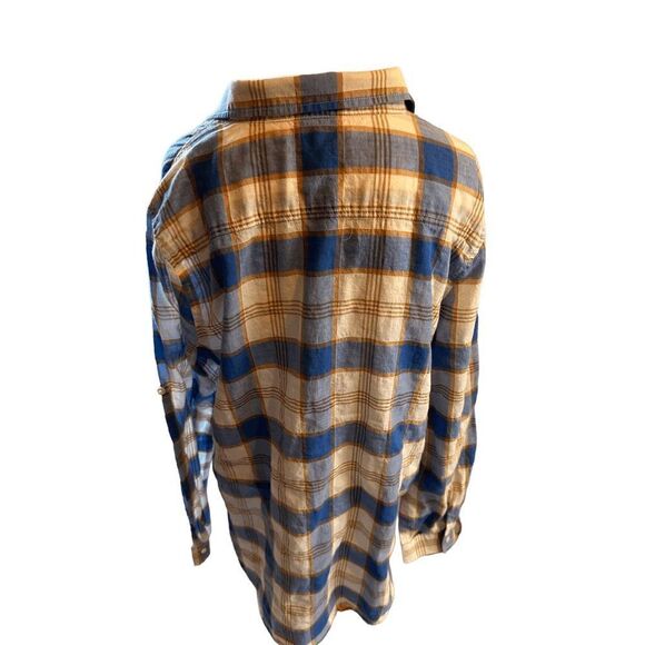 J. McLaughlin Tunic For Women Plaid Pattern Collared 3/4 Buttons Sz M Long Sleev - Picture 2 of 6